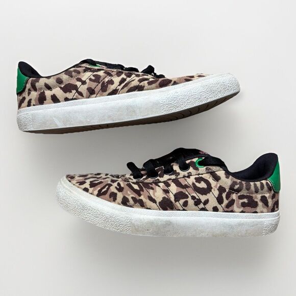 adidas Other - Adidas Sneakers Kids Size 1.5 Cheetah Shoes Vulcraid  - Skateboard